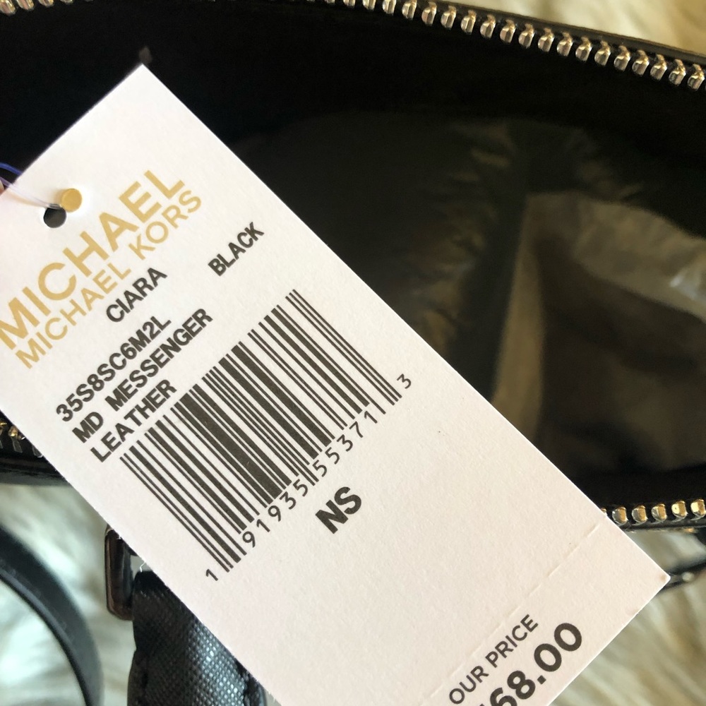 NWT Michael Kors md Ciara messenger handbag black - Picture 2 of 8